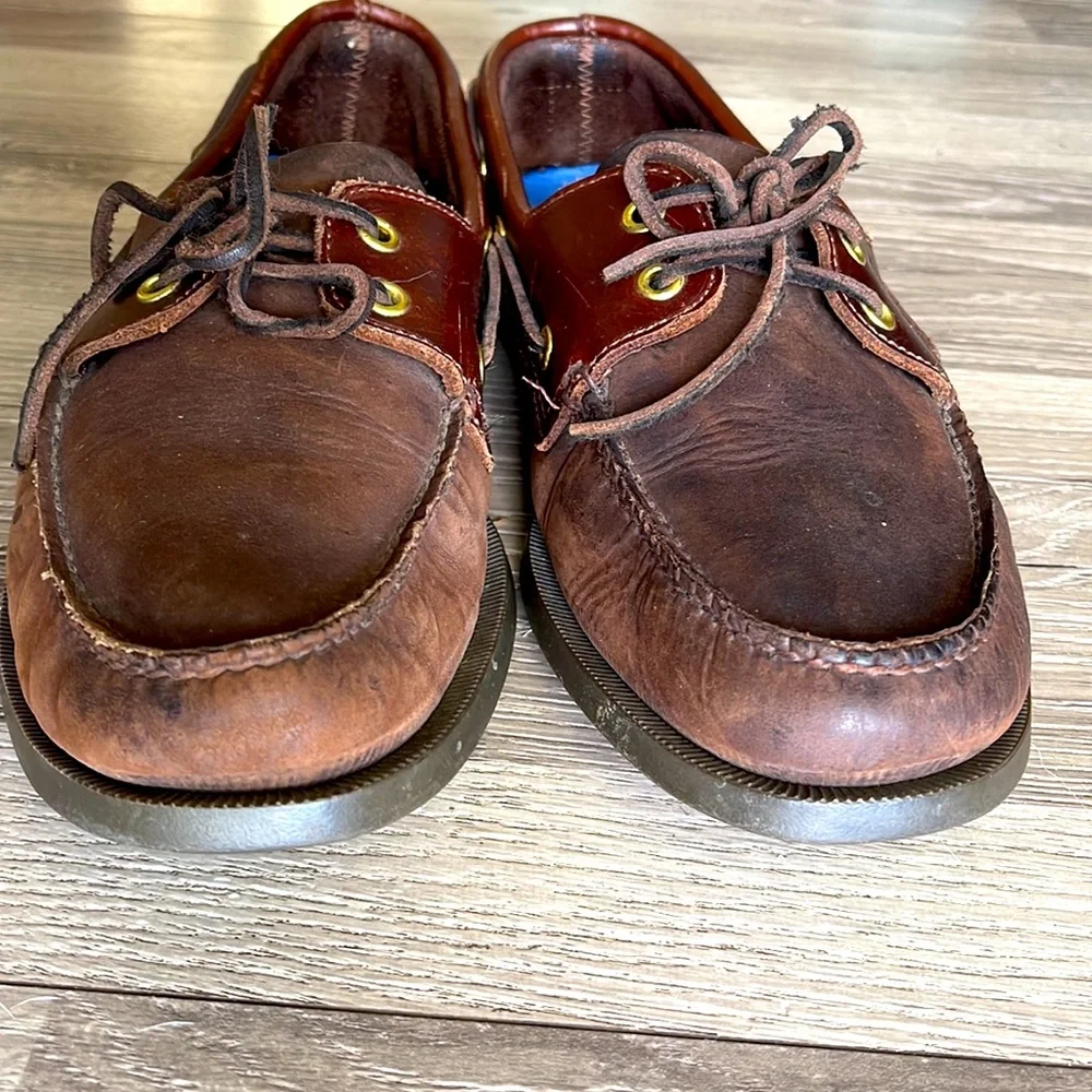 Sperry Topsider brown authentic boat shoes
